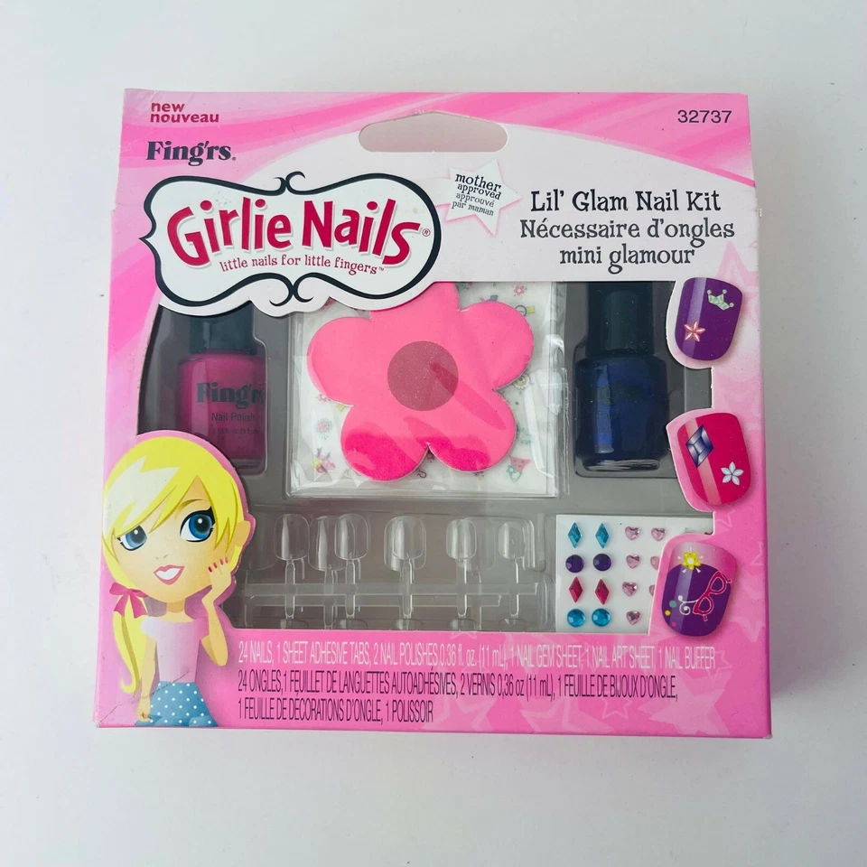 Juego de 3 Uñas Glirlie Uñas Lil Glam Kit de Uñas, 24 Uñas para Edades 5+ 32737 NUEVO Foto 3 de 4