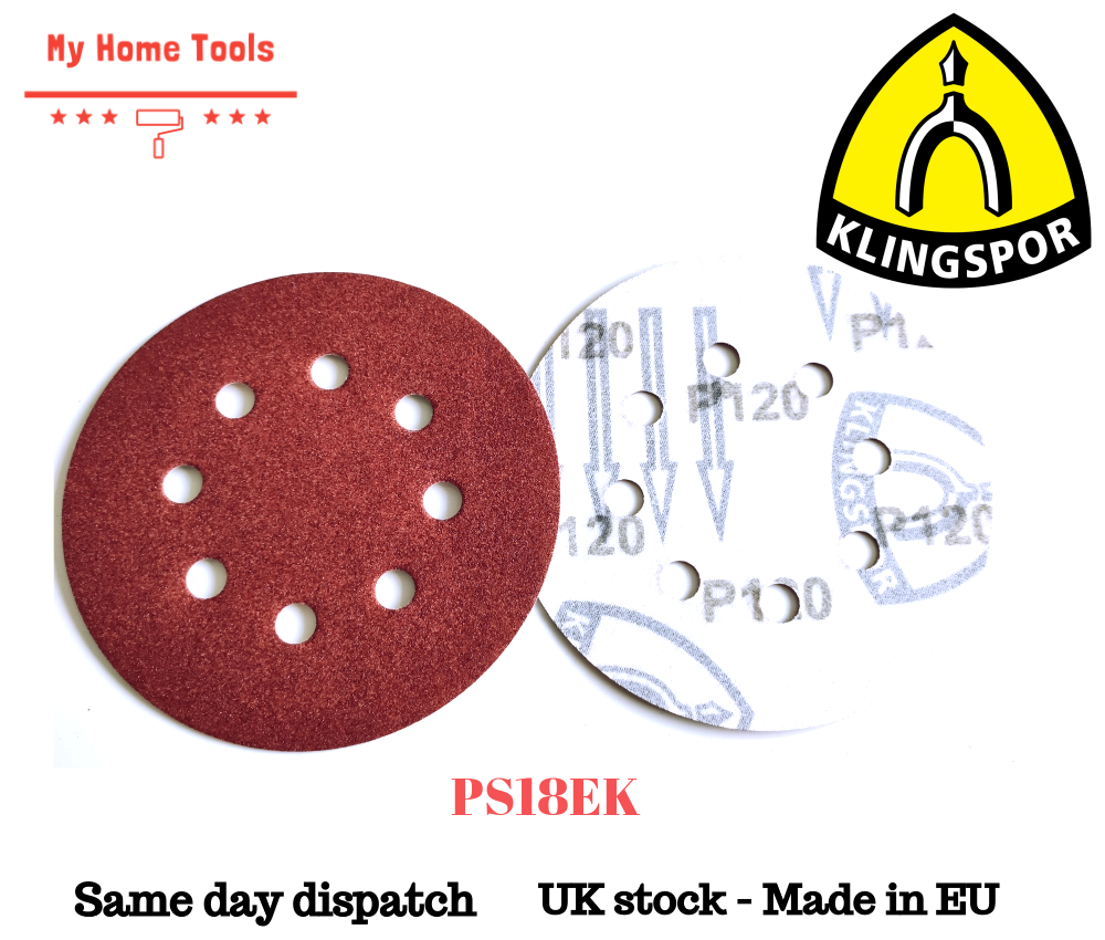 125mm & 150mm Sanding Discs KLINGSPOR BOSCH MAKITA DeWALT FESTOOL eBay