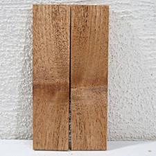 Mahogany Wood Knife Scales Figured Exotic Bookmatched Blank 6'' x 1.5'' x 5/16''