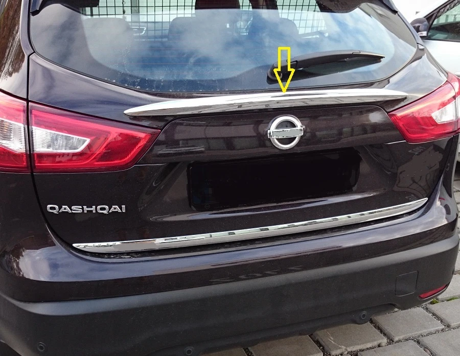 ZUBEHÖR FÜR NISSAN QASHQAI 2013-2019 CHROM TUNING HECKKLAPPE