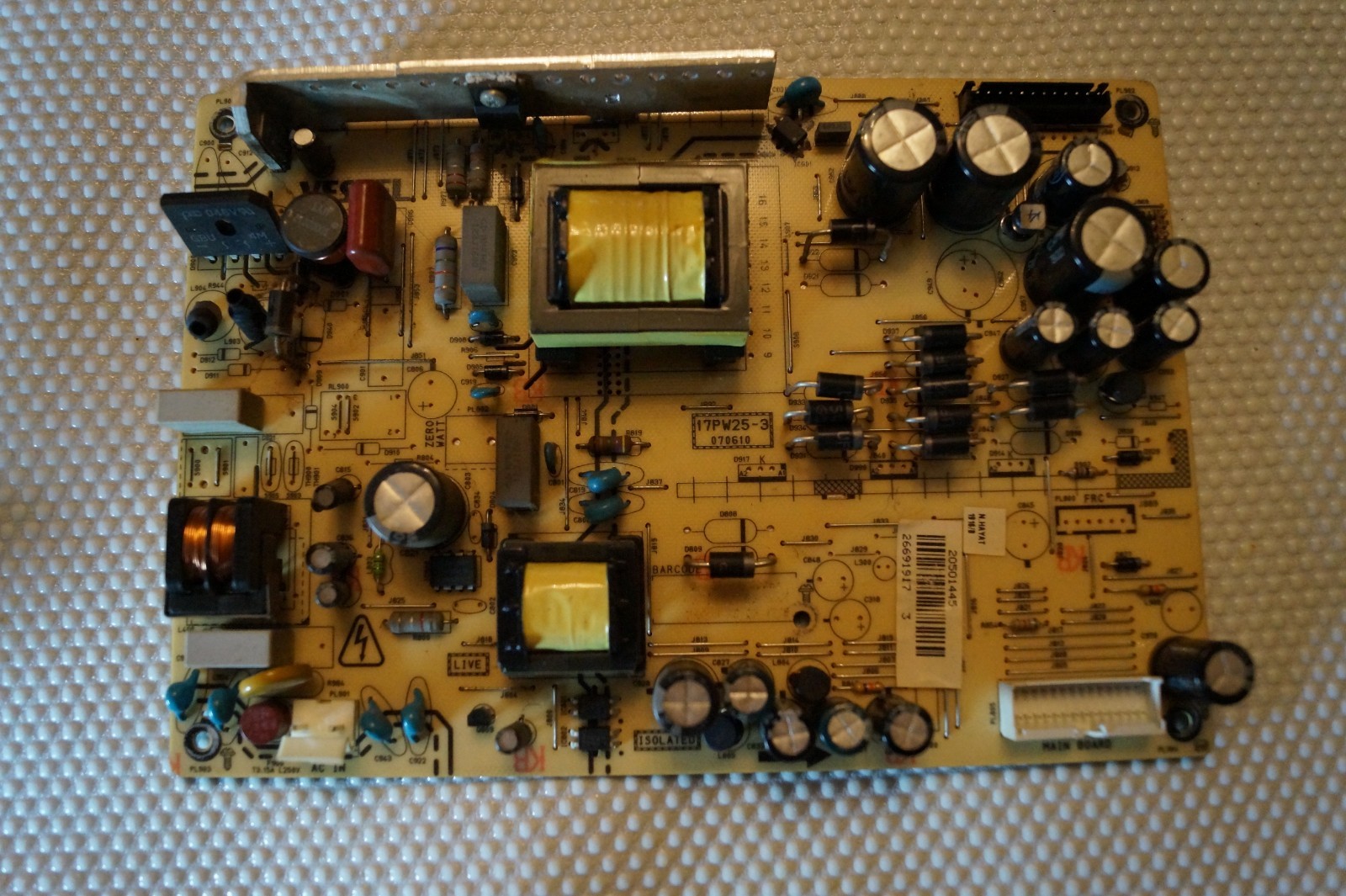 PSU POWER SUPPLY BOARD 17PW25-3 20501445 FOR 32"" ALBA LCD32ADVD LCD32880HDF TV