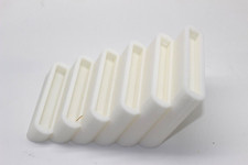 White Gameboy 6 Game Holder for Video Game Cartridge Display Stand Rack Organize