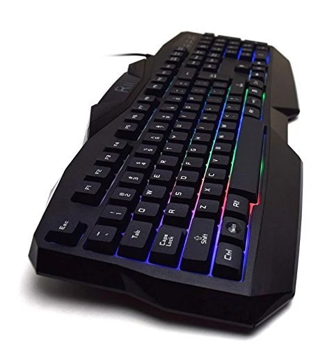 Rii RM400 Gaming Keyboard & Mouse Combo Bundle 7-Colors Backlit LED for Mac/PC - Image 3 of 4