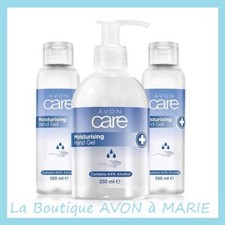 Trio Gel Hydroalcoolique Hydratant Antibactérien mains AVON CARE 2 X 100+1X250ml
