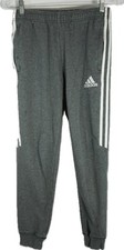 Adidas Women's 3 Stripes Jogger Sweat Pants Loose Fit Lounge Gray Size XS