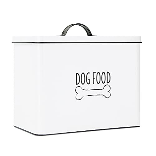 OUTSHINE White Farmhouse Dog Food Storage Container | Large  Assorted Colors 