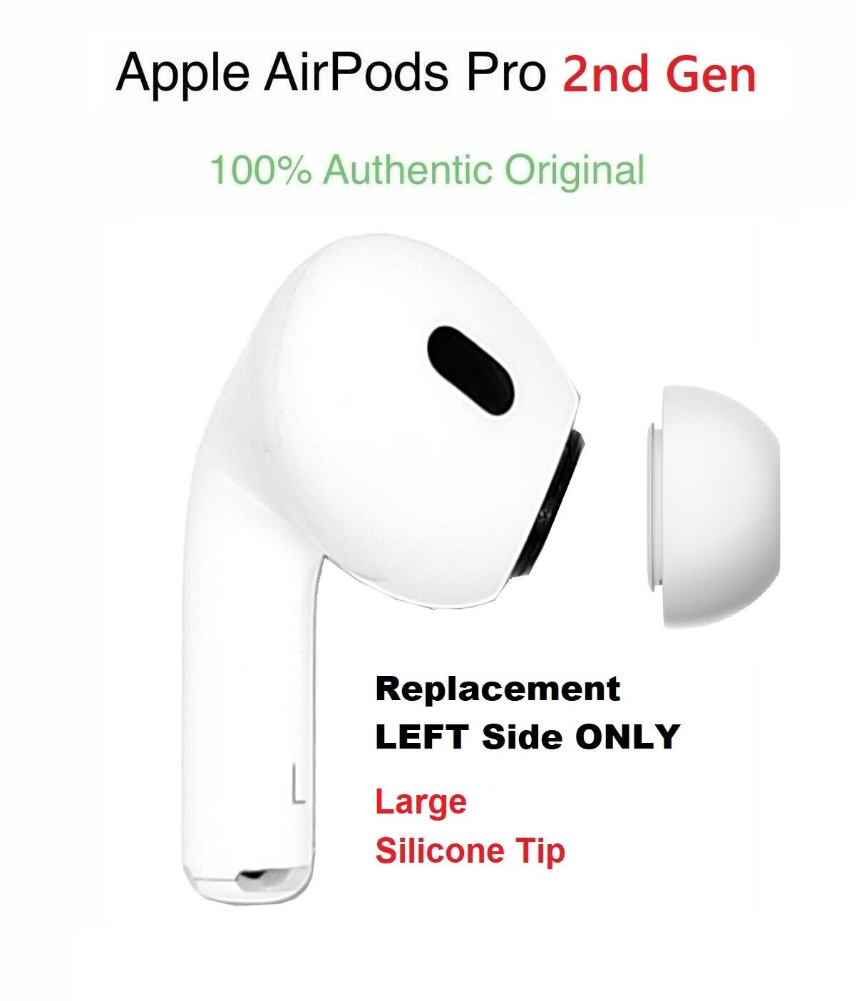 Genuine Apple AirPods Pro 2nd generation (2022) Leftt SIDE ONLY