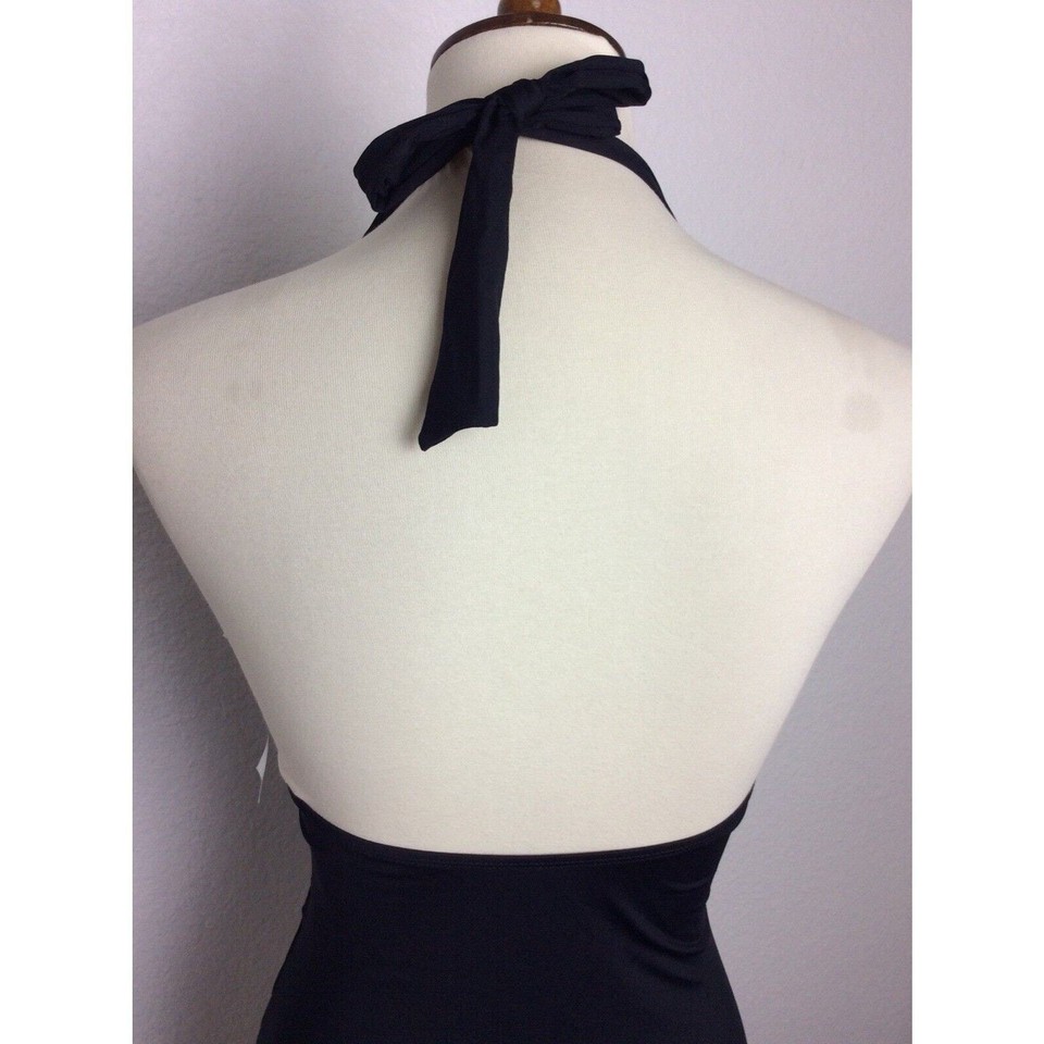 Lauren Ralph Lauren Swim Women Sz 12 Tankini Padded Swimwear Black NWT