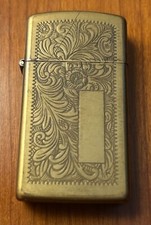 Accendino Zippo veneziano anni 90 in metallo bronzo vintage da collezione