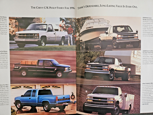 1996 Chevrolet C/K Pickups Verkaufsprospekt Chevy 38 Seiten - Bild 2 von 3