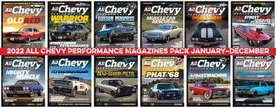 All Chevy Performance Magazine January - December 2022 Pack of all 12 issues