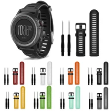 Silicone Replacement Belt Watch Strap For Garmin Fenix 6/6X Pro 5X/5X Plus/3/3