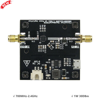 700MHz-2.4GHz SBB5089+SZA2044 Microwave Power Amplifier RF Power Amp 30DBm