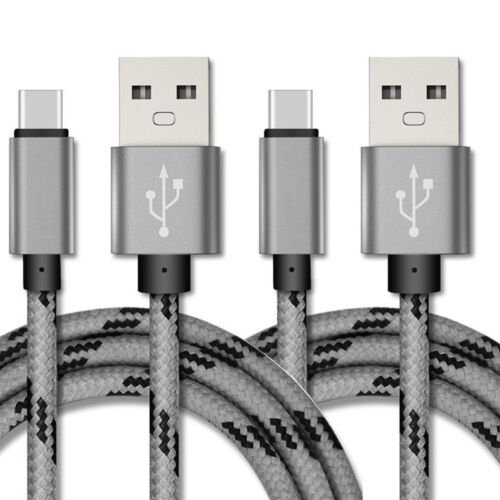 2-Pack Braided USB-A to USB Type-C Fast Charge Cable Cord Charger Charging Sync - Picture 9 of 13