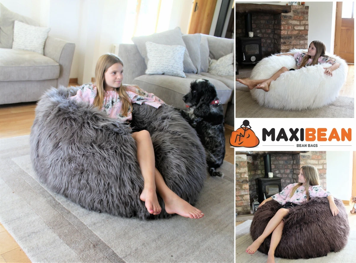 Thankful for bean bags that are as stylish as they are comfortable. It's a  beautiful day! ☀️🤍 Featured: Full Classic Faux Fur B... | Instagram