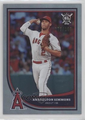 2018 Topps Big League Rainbow Foil 73/100 Andrelton Simmons #209 4r3