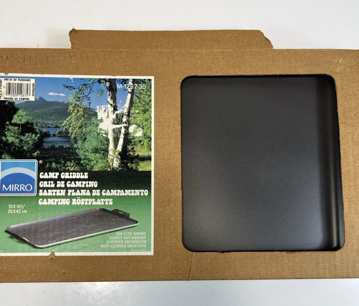 Mirro Camp Griddle Pan Aluminum Non-stick 10" x 16" Cooking Camping Hiking