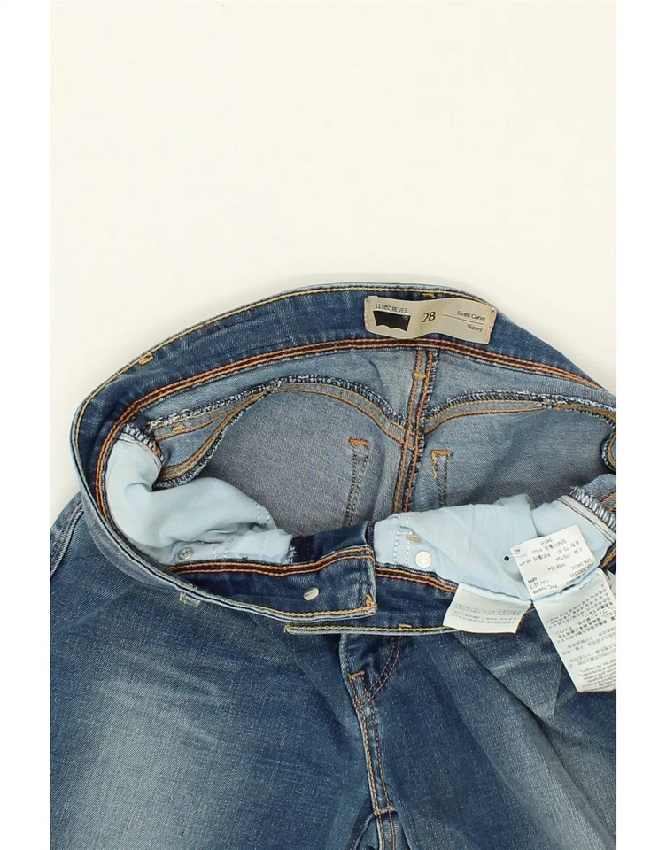 LEVI'S Womens Demi Curve Denim Shorts  W28 Medium Blue Cotton IG05 - Image 3 of 3