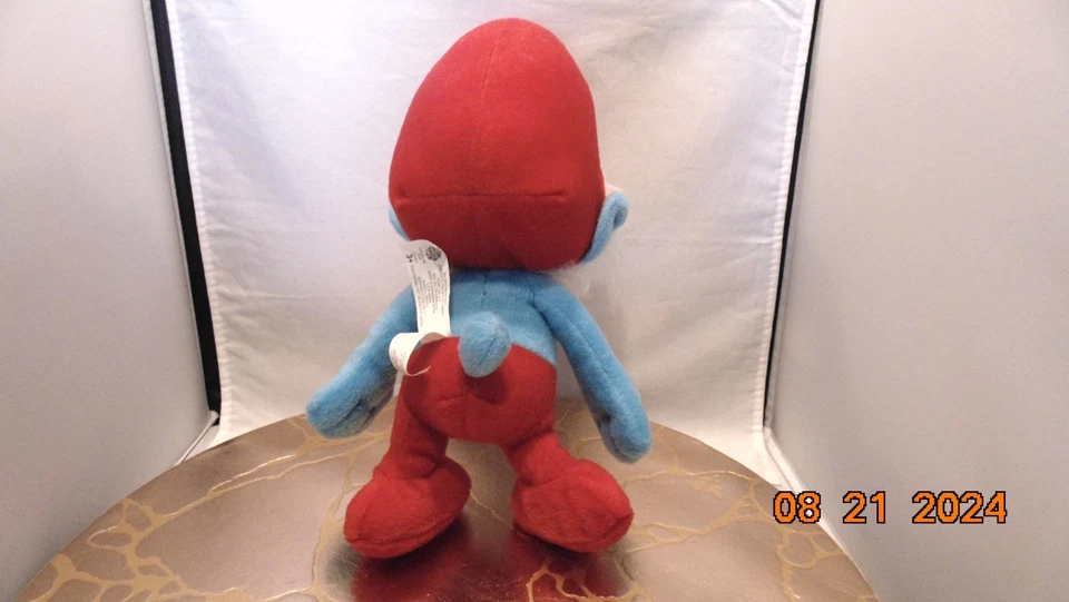 The Smurfs, PAPA SMURF Plush, 2011 Nanco, Plush Stuffed Toy (No Retail) - 12" - Image 2 of 4