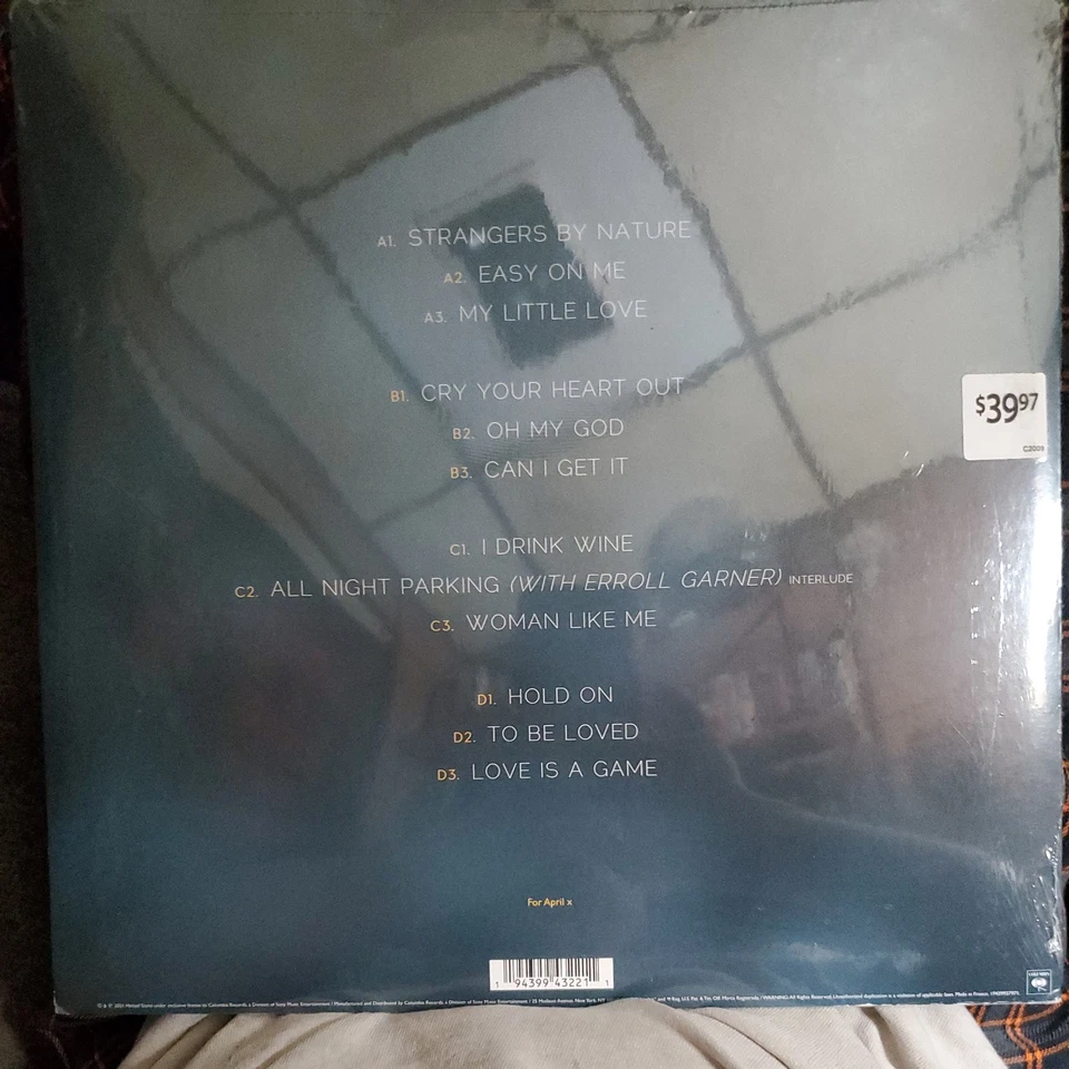 ADELE - 30 Walmart Exclusive, Limited Edition, Clear Vinyl, 2LP, EX/EX - Image 2 of 2