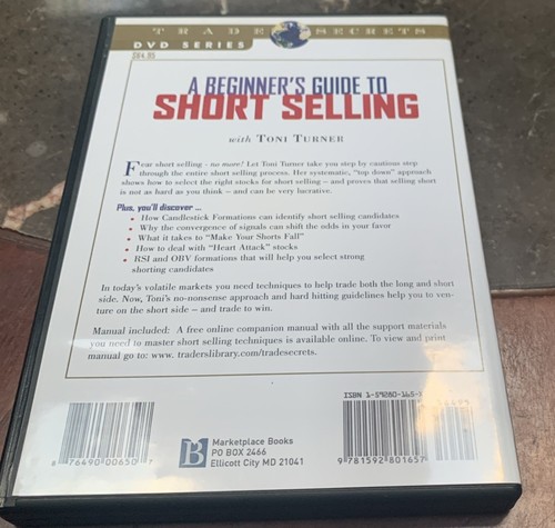 TRADE SECRETS SERIES: A BEGINNER'S GUIDE TO SHORT SELLING by Toni Turner DVD! - Picture 2 of 2