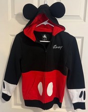 Disney Parks Mickey hoodie with ears zip up girls youth large