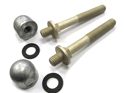 XRmarine Mercruiser Anoden-Kit – Runde Eichel-Anode & Schrauben Für Alpha One, NEU!