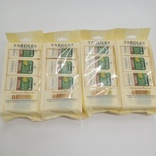 Lot 4-Yardley London On The Go Pre-moistened Wipes,  8 Packs Ea- Total 32 Pk