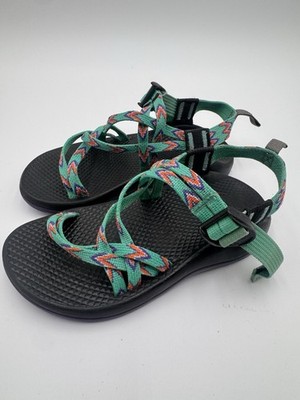 Chaco ZX/1 Sandals Ecotread Kids Youth Size 1 Mint Leaf Green Hiking Walking