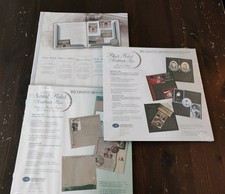 NOS Lot Of 3 Creative Memories 12 x 12 Ruled Scrapbk Pgs -Blk,Nat,Wht, Old Style