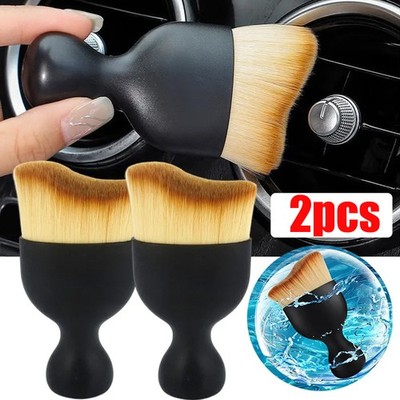 Universal Car AC Vent Gap Cleaning Brush Non-Scratch Dashboard Dust Brush Tool