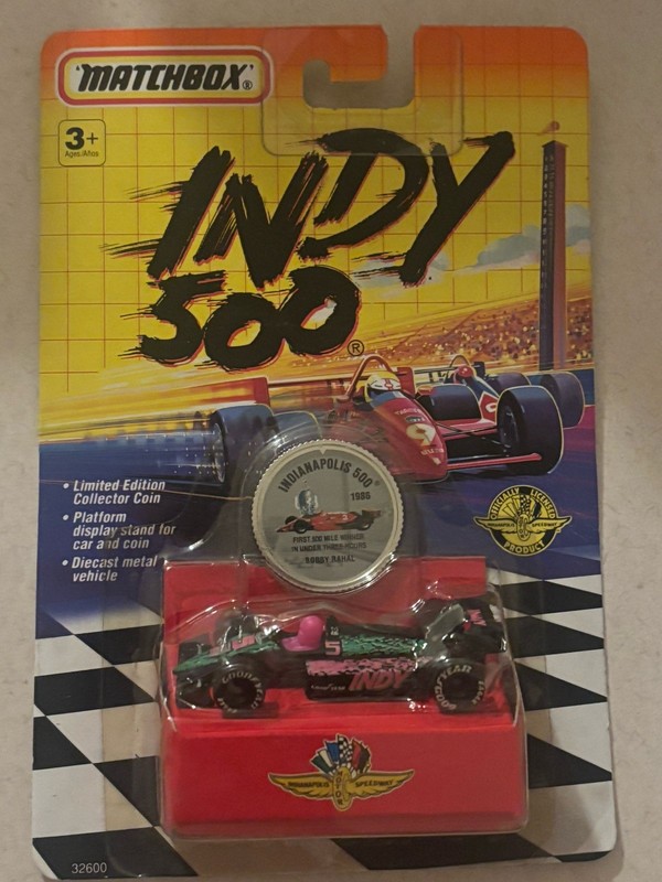 Matchbox Indy 500 1986 Bobby Rahal #5 1:64 With coin