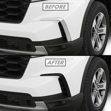 Chrome Delete Blackout Vinyl For 2023 Honda Pilot Front Bumper Side Vent Trim Chrome Delete Blackout Vinyl For 2023 Honda Pilot Front Bumper Side Vent Trim