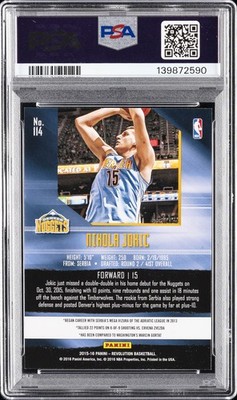 2015 PANINI REVOLUTION #114 NIKOLA JOKIC ROOKIE RC PSA 10 | eBay
