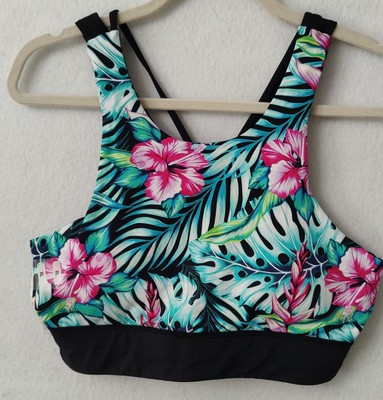 Salt Life Women's Blue Hawaiian Sports Bra Size Small (S) SLJ6032