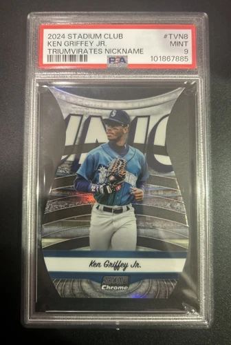 2024 Stadium Club Ken Griffey Jr. Triumvirates Nickname Refractor PSA 9 Mint