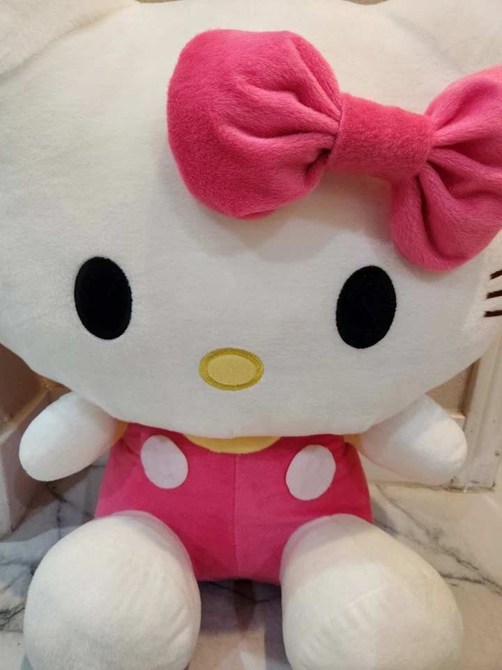Y2K Hello Kitty Jumbo Sanrio 22" Tall Traditional Plush Toys Collectible RARE - Image 2 of 4