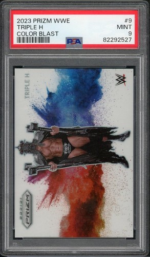 Triple H #9 2023 Panini Prizm WWE Color Blast card