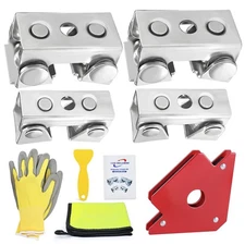 Strong Hand Tools Adjustable Magnetic Welding Holder,Magnetic V-Pads Kit,Port...