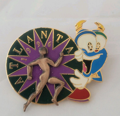 1996 Olympics Track & Field Pin by ACOG Imprinted Products Featuring Izzy Mascot