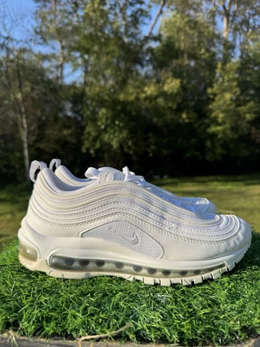 Scarpe Nike Air Max 97 bianco argento metallizzato 921522 104 GS taglia 6 anni donna 7 5