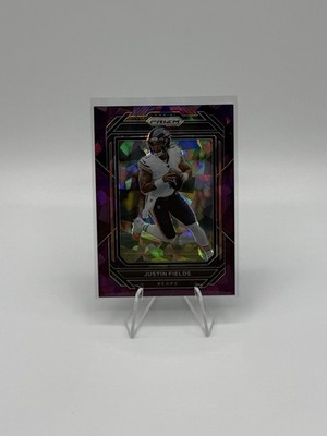 Justin Fields 2022 Panini Prizm Purple Ice /225 Chicago Bears #47
