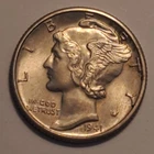 #5 Nicer Low Mintage 1941 D Winged Liberty Head Mercury Dime