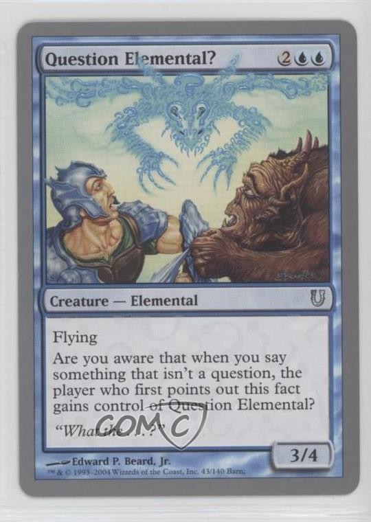 Question Elemental? Magic: Unhinged #43 2004