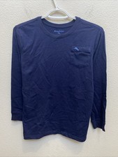 NEW Tommy Bahama Kids's XL Size 14 Blue T-Shirt Long Sleeve Crew Neck NWT