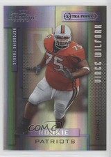 2004 Playoff Prestige Rookie Xtra Points Purple 16/75 Vince Wilfork #167 uk2