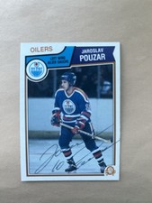 1983-84 O-Pee -Chee #41 Edmonton Oilers Jaroslav Pouzar Rookie Autograph NRMT.