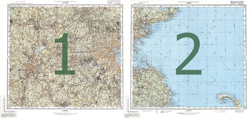 Russian Soviet Military Topographic Map - BOSTON (USA), 1:200 000,  REPRINT