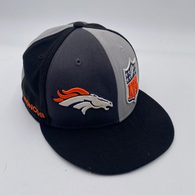 DENVER BRONCOS New Era 9FIFTY Snapback Hat Mens OSFM Grey Black NFL Split Panel