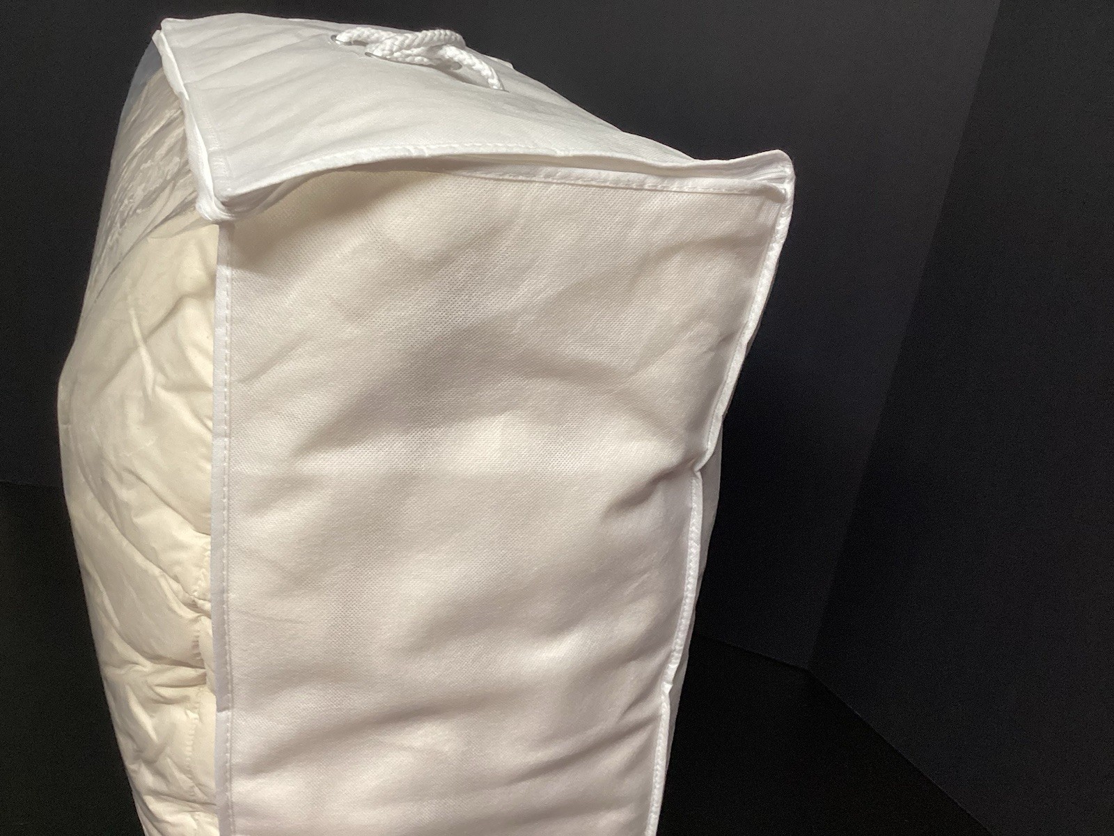 The Company Store Wool Filled All Season Ivory King Comforter W/Gold Flakes New